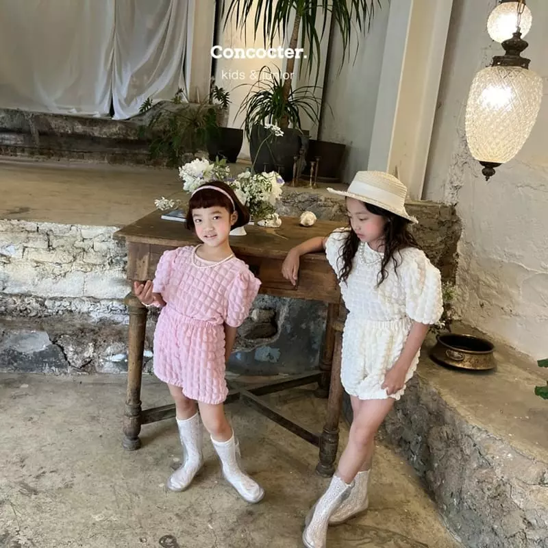 Concocter - Korean Children Fashion - #minifashionista - Bell Embo Top Bottom Set - 10