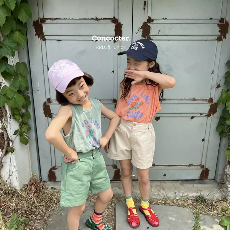 Concocter - Korean Children Fashion - #minifashionista - Cuba Slub Sleeveless