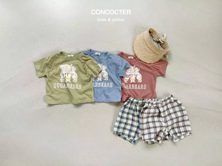 Concocter - Korean Children Fashion - #minifashionista - Cracker Check Shorts - 12