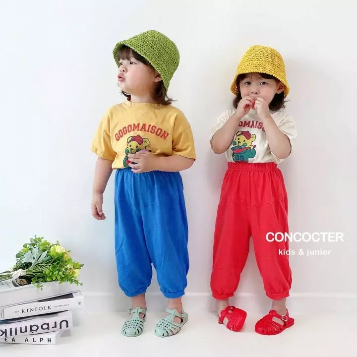 Concocter - Korean Children Fashion - #prettylittlegirls - Gogo Bear Capri Top Bottom Set - 7