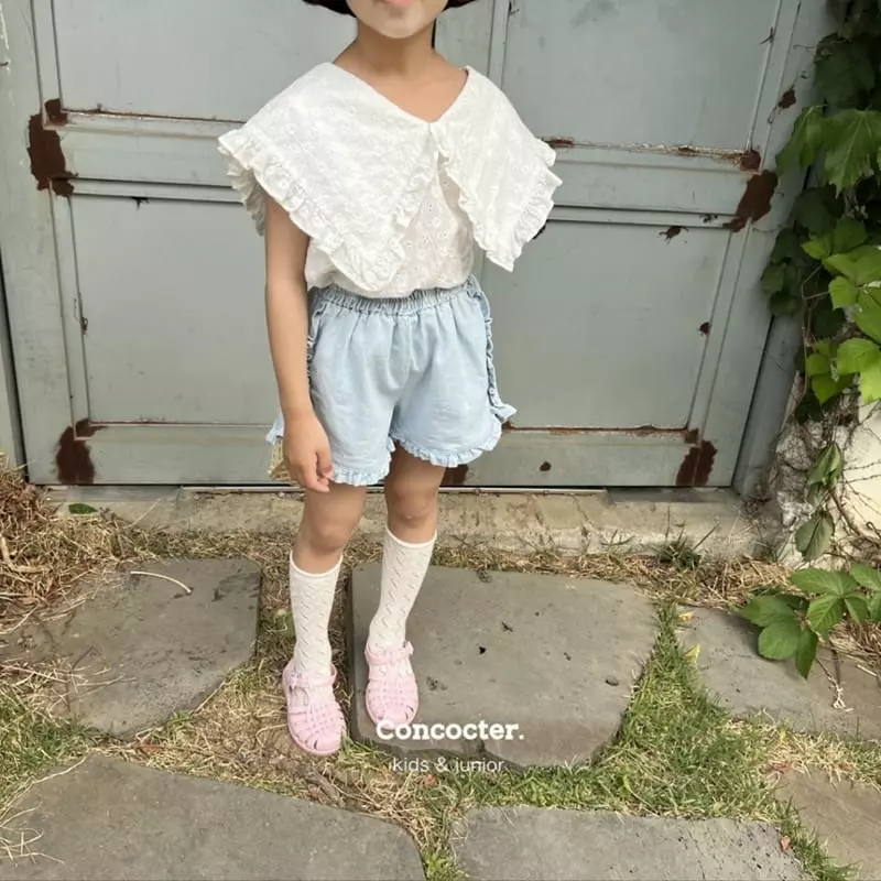 Concocter - Korean Children Fashion - #prettylittlegirls - Big Collar Blouse - 12