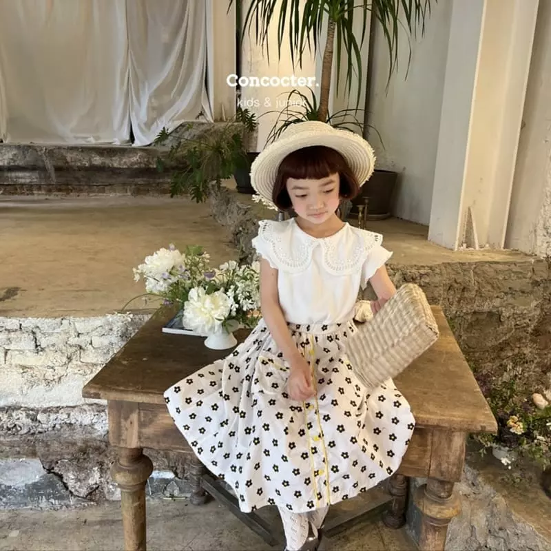 Concocter - Korean Children Fashion - #stylishchildhood - Circle Piping Skirt - 10