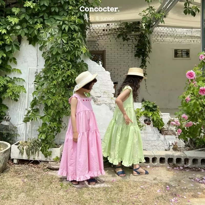Concocter - Korean Children Fashion - #stylishchildhood - Small Girls Maxy One-piece