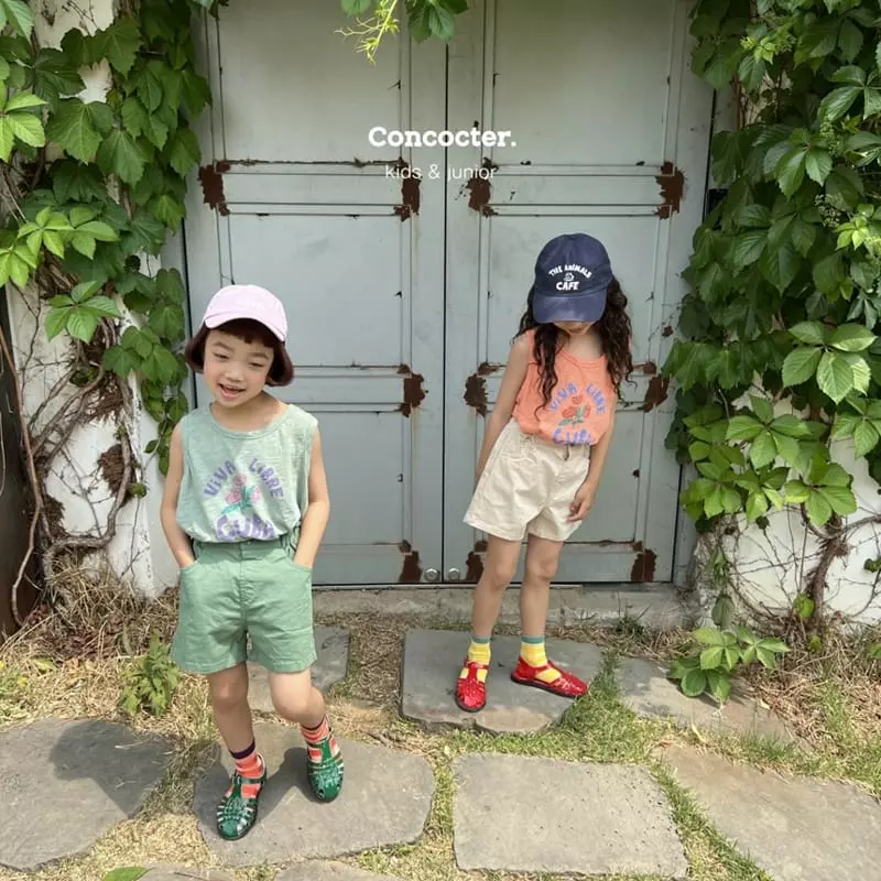 Concocter - Korean Children Fashion - #todddlerfashion - Cuba Slub Sleeveless - 3