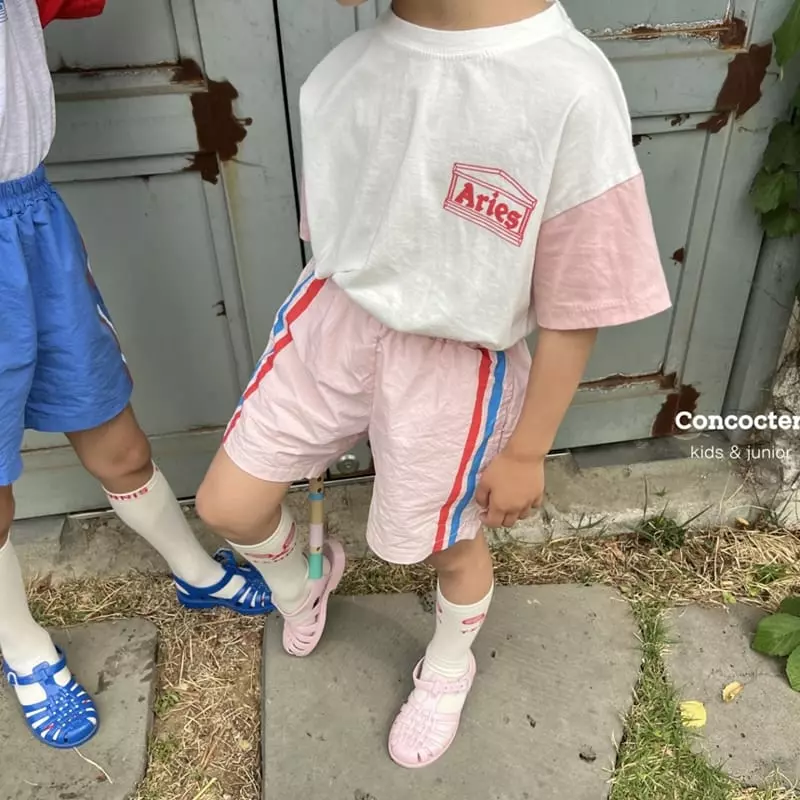 Concocter - Korean Children Fashion - #todddlerfashion - Ari Sleeve Color Tee