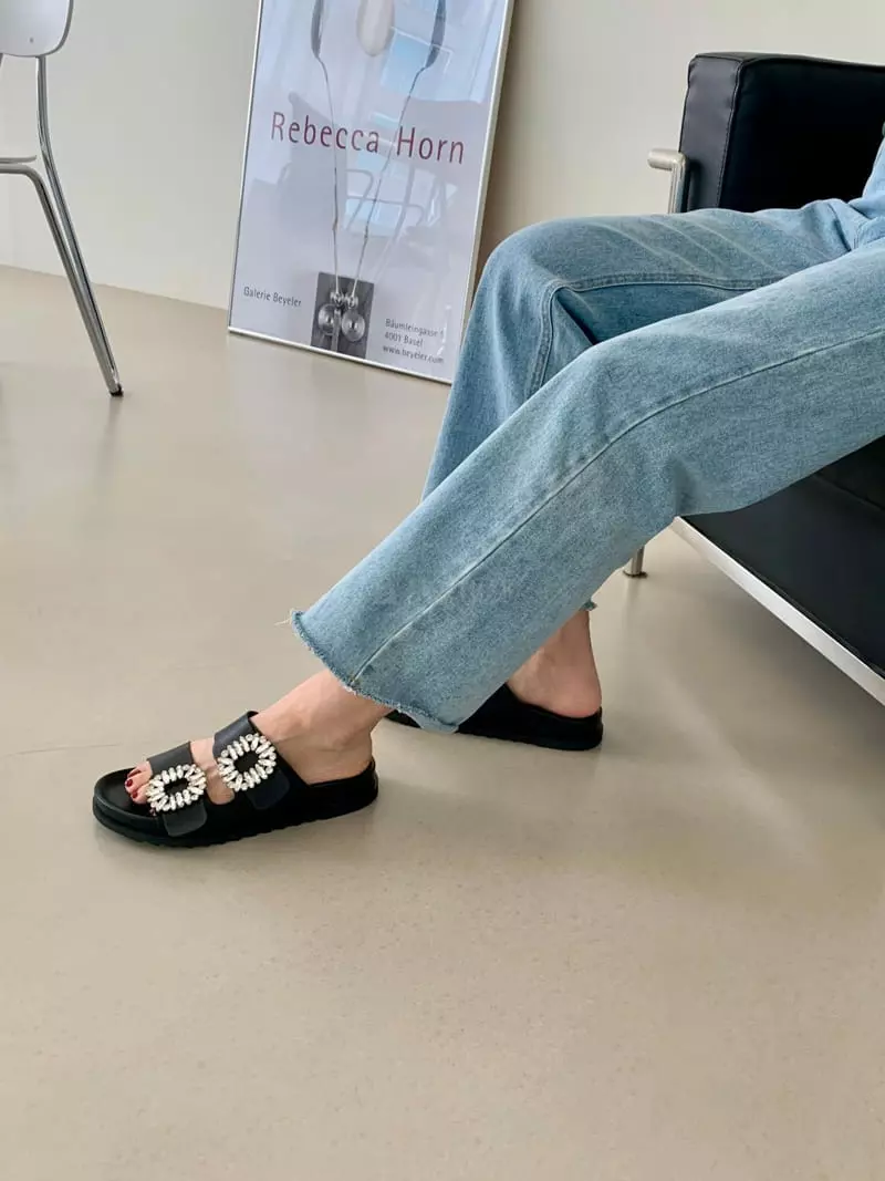 Cooing - Korean Women Fashion - #momslook - ch5024 Slipper Sandals - 2