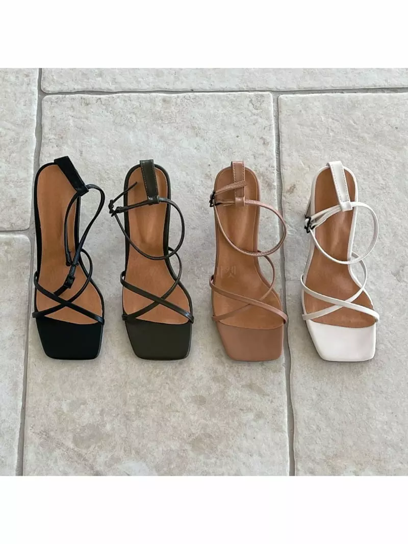 Cooing - Korean Women Fashion - #romanticstyle - A6042 Sandals Heel - 2