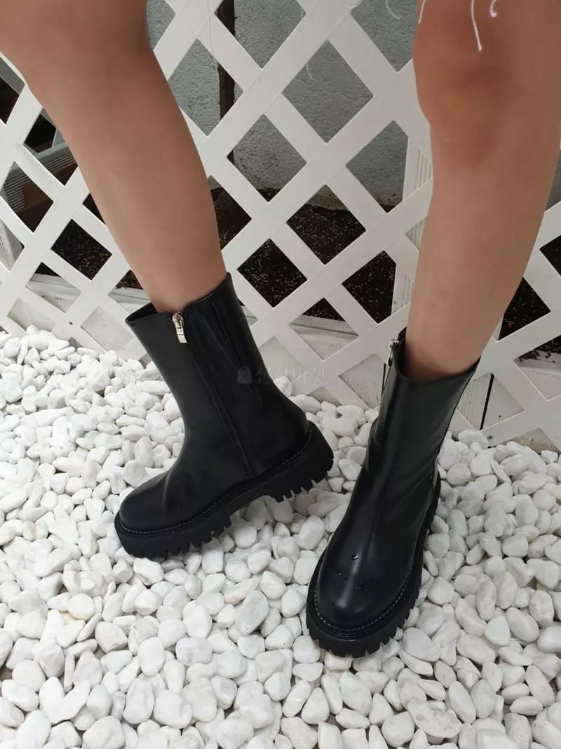 Cooing - Korean Women Fashion - #romanticstyle - mu1038 Walker Boots - 2
