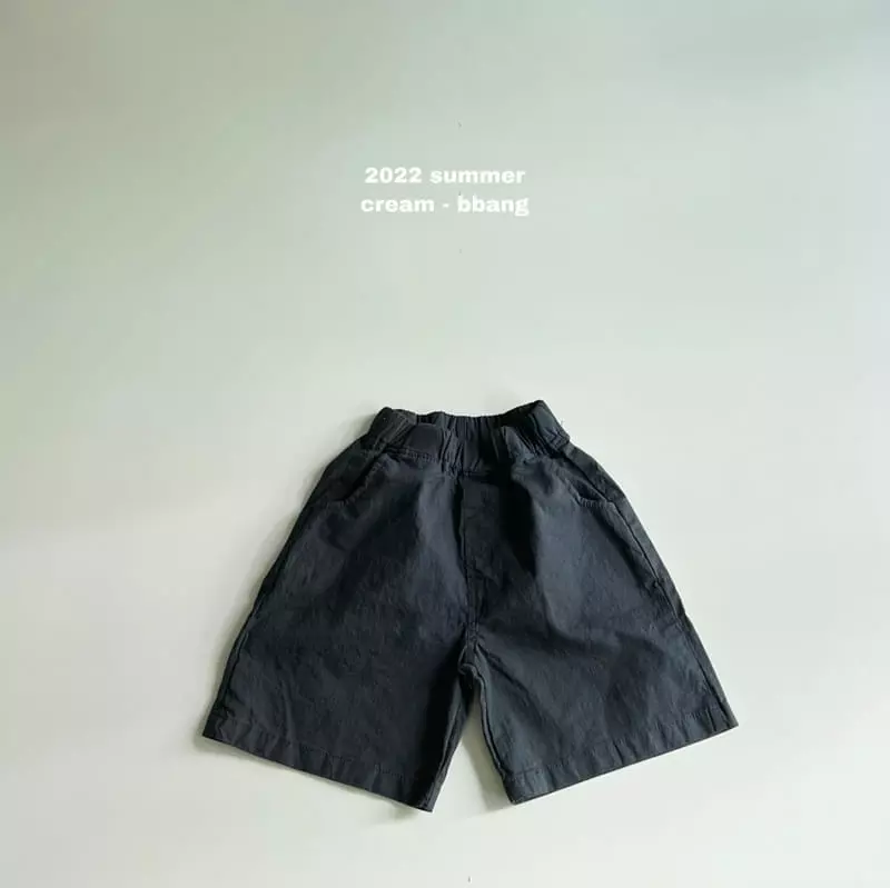 Cream Bbang - Korean Children Fashion - #childofig - Linen Shorts - 4