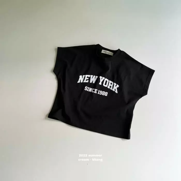 Cream Bbang - Korean Children Fashion - #childrensboutique - New York Short Sleeves Tee