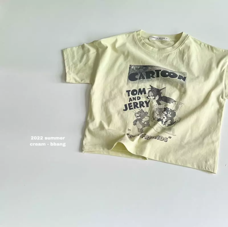Cream Bbang - Korean Children Fashion - #childrensboutique - Friends Paint Tee - 4