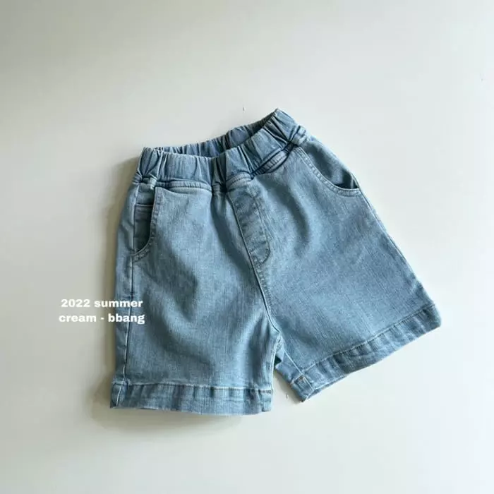 Cream Bbang - Korean Children Fashion - #designkidswear - Masion Denim Shorts - 10