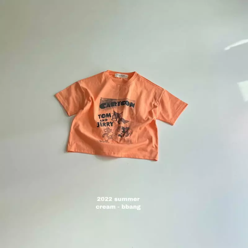 Cream Bbang - Korean Children Fashion - #kidsstore - Friends Paint Tee - 8