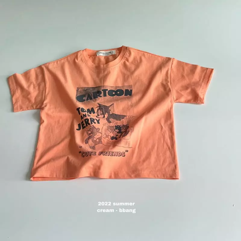 Cream Bbang - Korean Children Fashion - #kidzfashiontrend - Friends Paint Tee - 9