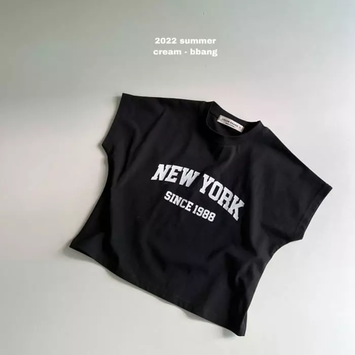 Cream Bbang - Korean Children Fashion - #kidzfashiontrend - New York Short Sleeves Tee - 7