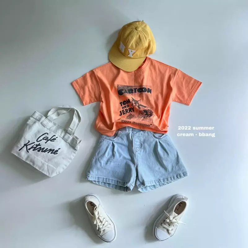 Cream Bbang - Korean Children Fashion - #littlefashionista - Friends Paint Tee - 11