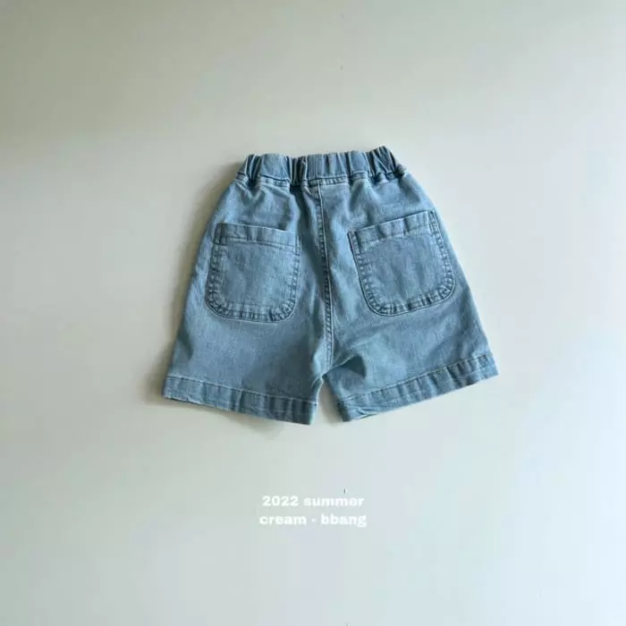 Cream Bbang - Korean Children Fashion - #littlefashionista - Masion Denim Shorts
