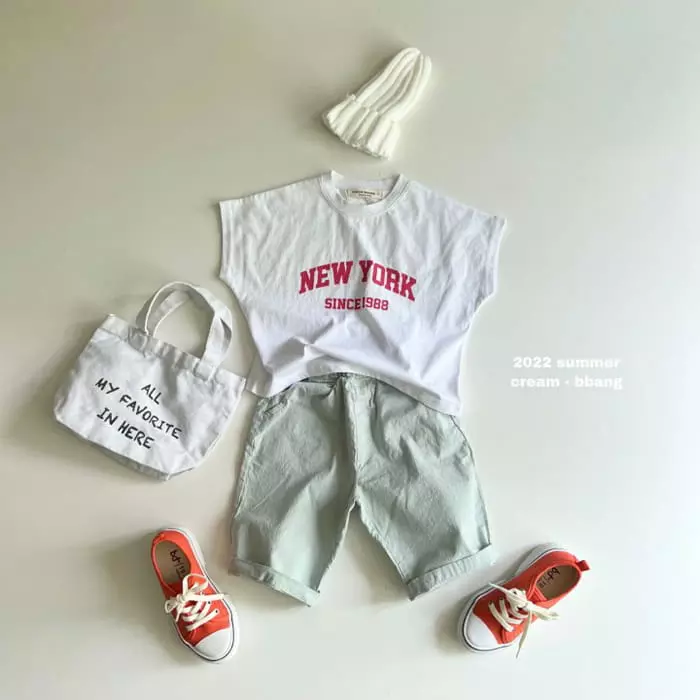 Cream Bbang - Korean Children Fashion - #magicofchildhood - New York Short Sleeves Tee - 10