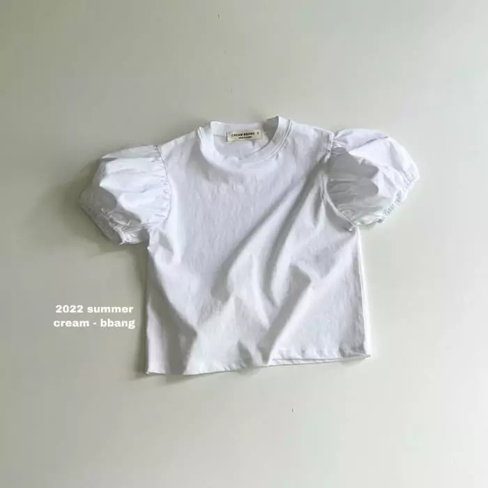 Cream Bbang - Korean Children Fashion - #littlefashionista - Lilly Shirring Tee - 4