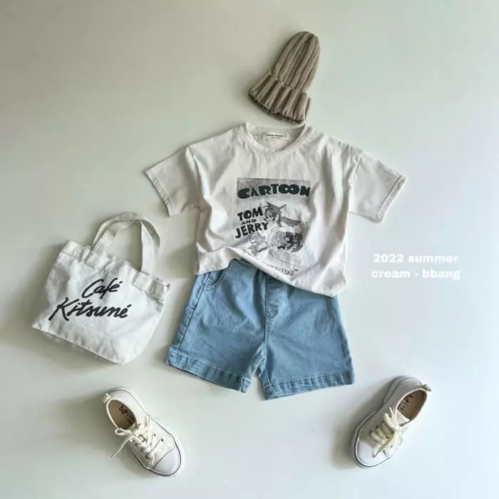 Cream Bbang - Korean Children Fashion - #magicofchildhood - Masion Denim Shorts - 2