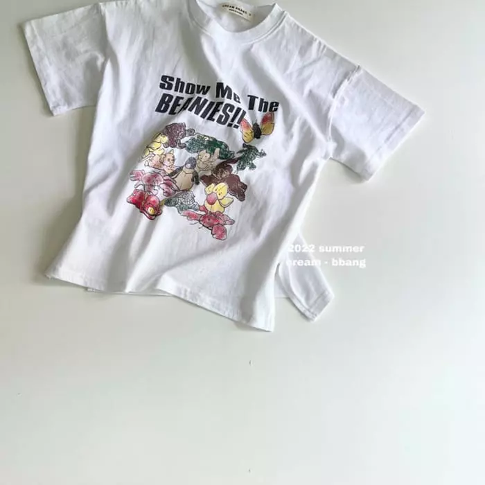 Cream Bbang - Korean Children Fashion - #minifashionista - Show Me The Slit Boxy Tee - 7