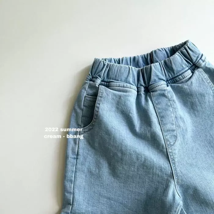 Cream Bbang - Korean Children Fashion - #minifashionista - Masion Denim Shorts - 3