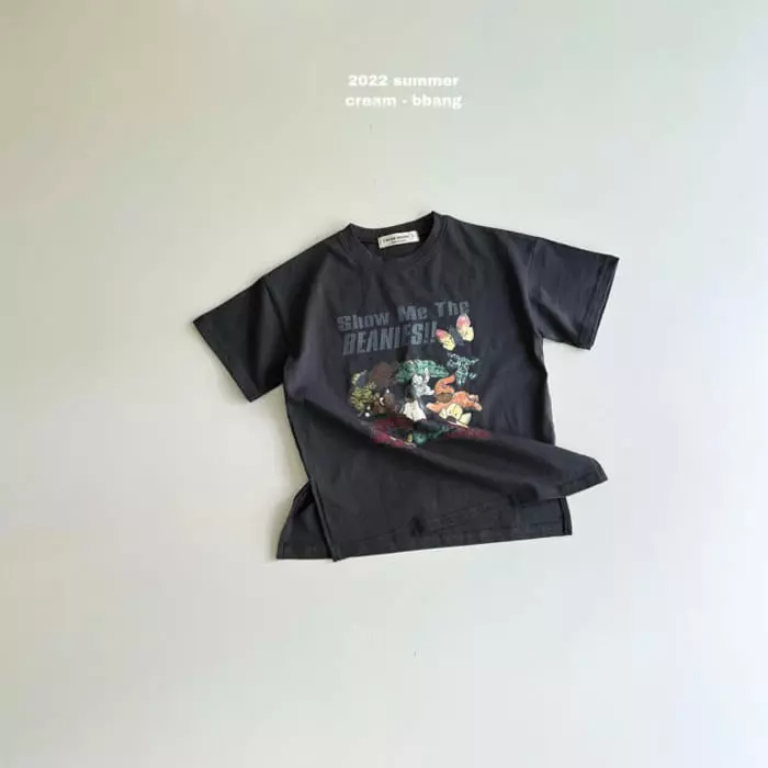 Cream Bbang - Korean Children Fashion - #stylishchildhood - Show Me The Slit Boxy Tee - 11