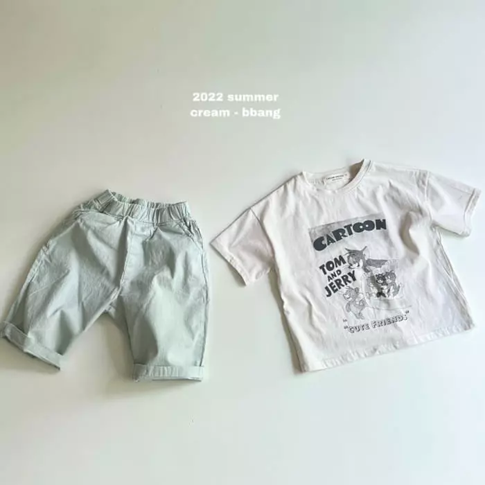 Cream Bbang - Korean Children Fashion - #todddlerfashion - Capri Pants - 10