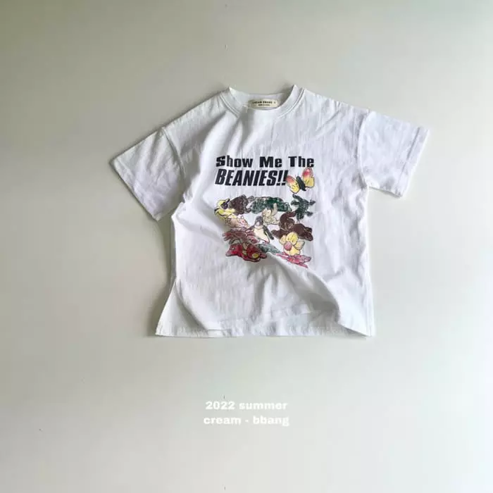 Cream Bbang - Korean Children Fashion - #toddlerclothing - Show Me The Slit Boxy Tee - 10