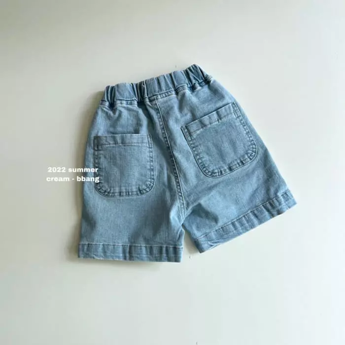 Cream Bbang - Korean Children Fashion - #toddlerclothing - Masion Denim Shorts - 6