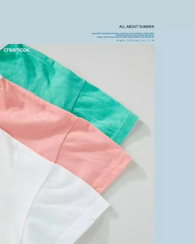 Creamcok - Korean Baby Fashion - #babyboutiqueclothing - Daily Simple Tee - 11