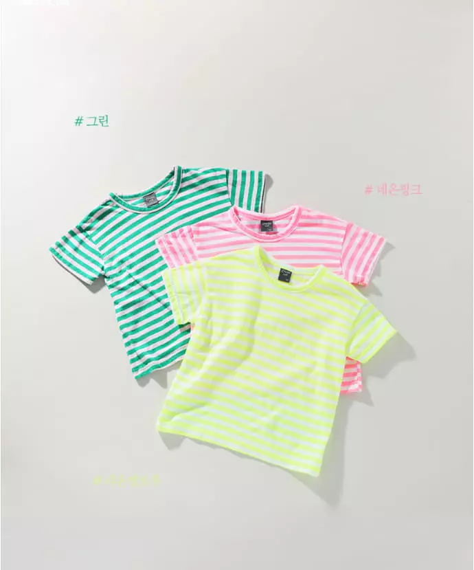 Creamcok - Korean Baby Fashion - #babyclothing - Stripes Tee - 5
