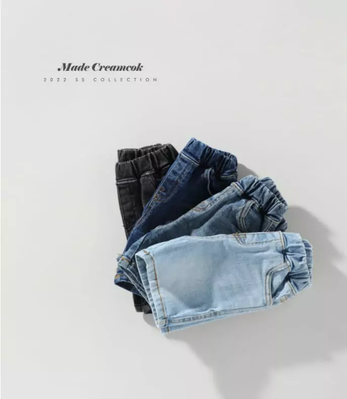 Creamcok - Korean Baby Fashion - #babyfever - Fit Jeans - 3