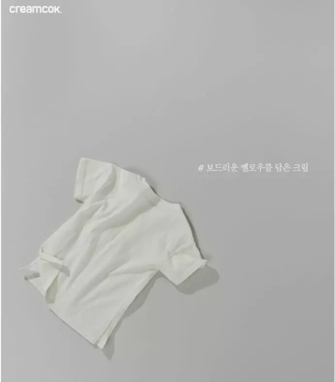 Creamcok - Korean Baby Fashion - #babygirlfashion - Layered Slit Short Sleeves Tee - 11