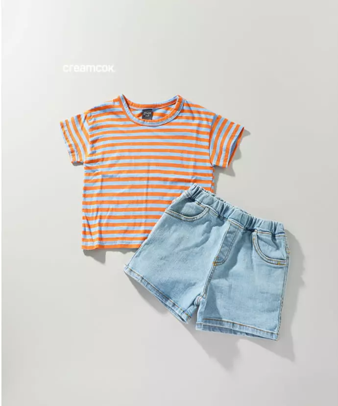 Creamcok - Korean Baby Fashion - #babyoutfit - Stripes Tee - 12