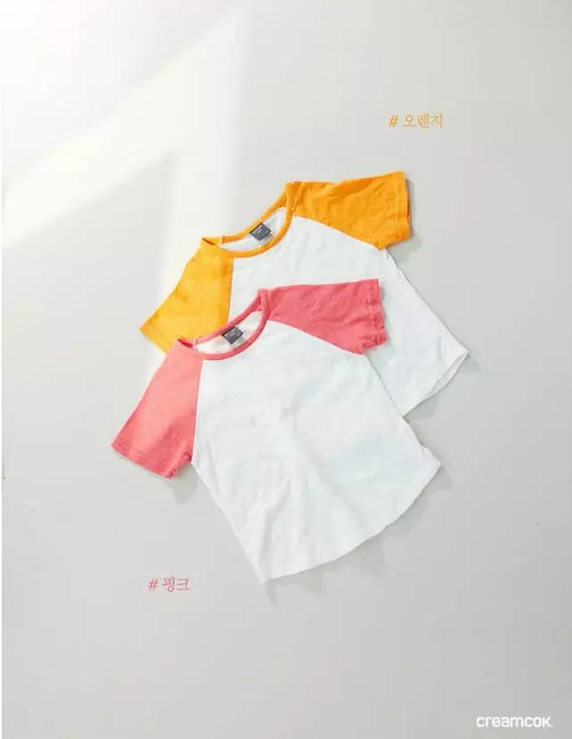 Creamcok - Korean Baby Fashion - #babyoutfit - Style Washing Tee - 2
