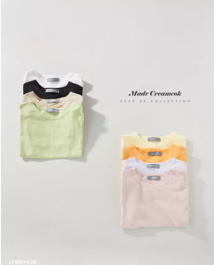 Creamcok - Korean Baby Fashion - #onlinebabyshop - Cream Short Sleeves Tee - 2