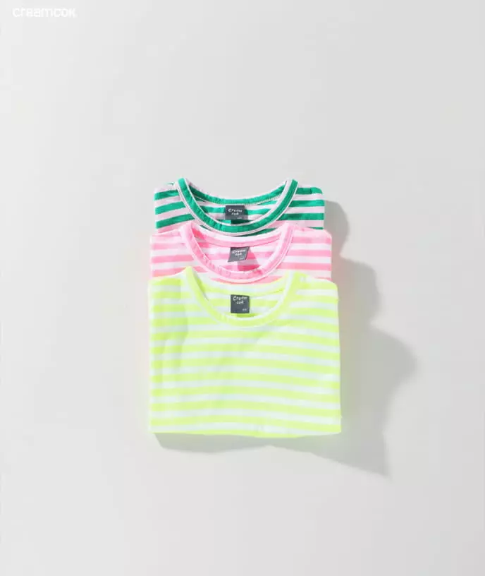 Creamcok - Korean Baby Fashion - #onlinebabyshop - Stripes Tee