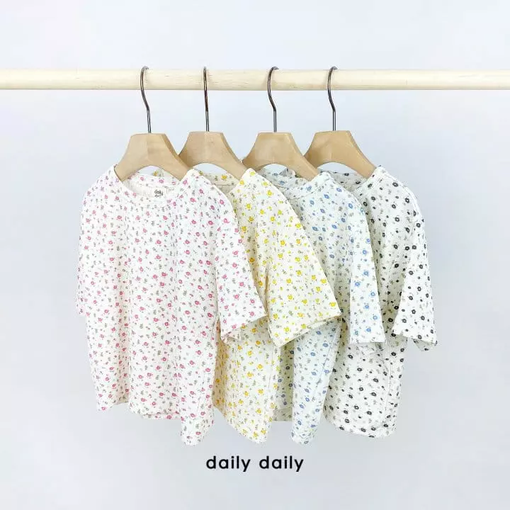Daily Daily - Korean Children Fashion - #Kfashion4kids - Kid Summer Flower Play Easywear - 7