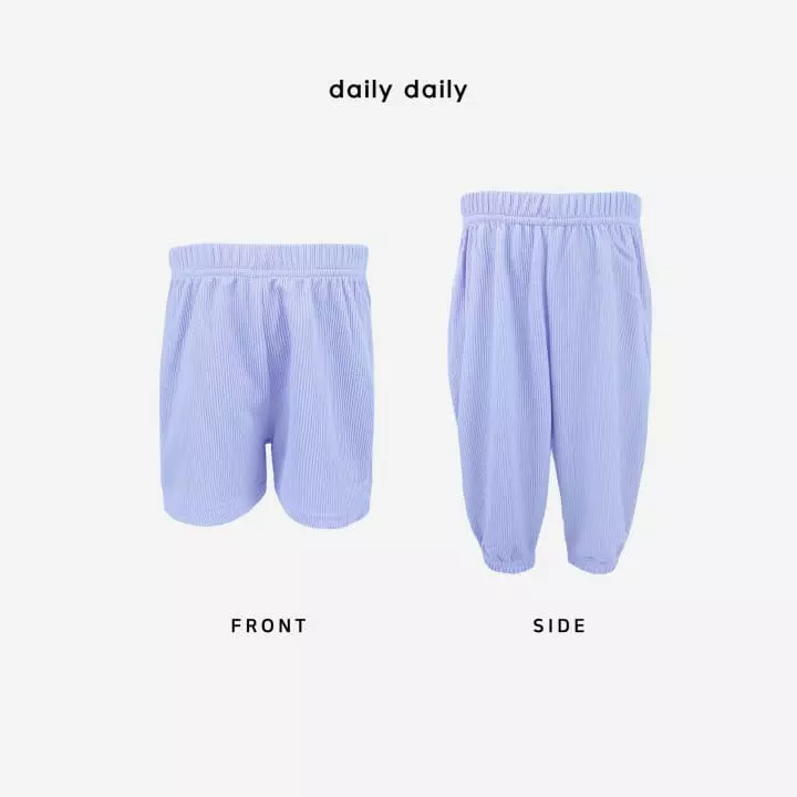 Daily Daily - Korean Children Fashion - #childrensboutique - Kid Two Pleats 1+1 Pants Shorts Set