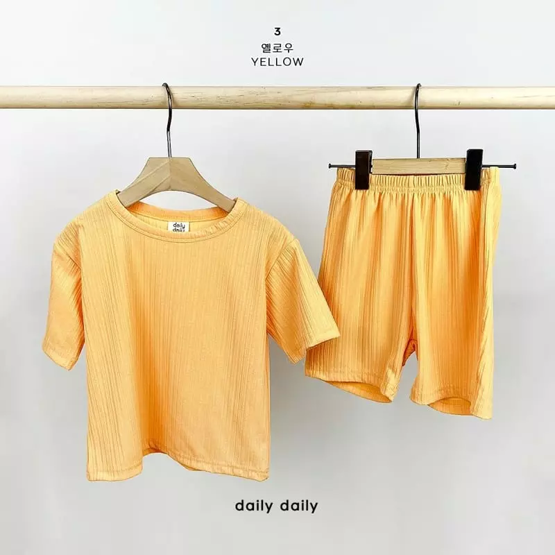 Daily Daily - Korean Children Fashion - #childrensboutique - Kid Summer Plare Top Bottom Set - 5