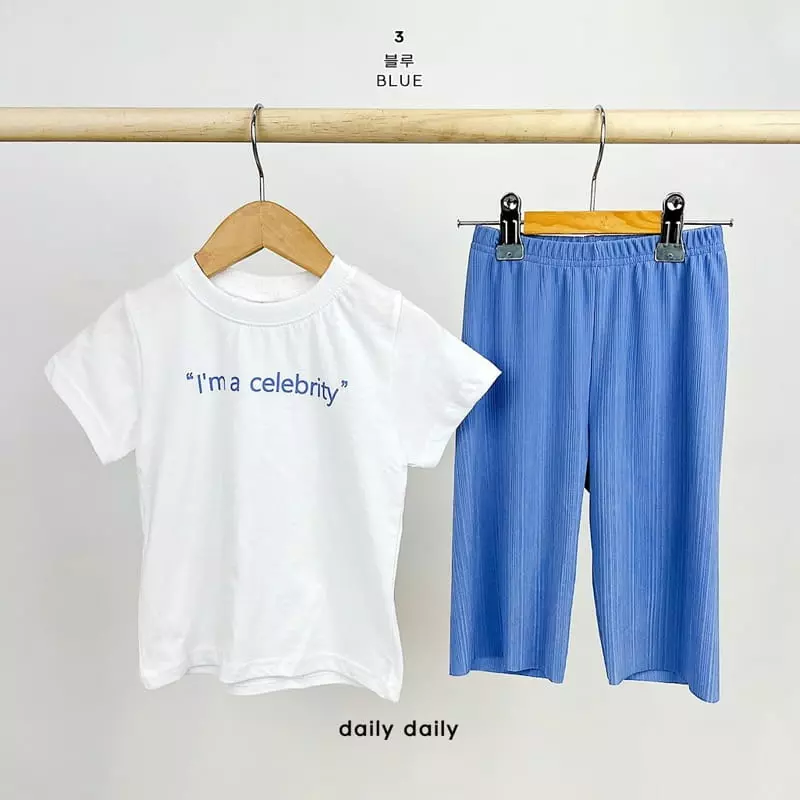 Daily Daily - Korean Children Fashion - #designkidswear - Kid Summer Celeb Top Bottom Set - 5