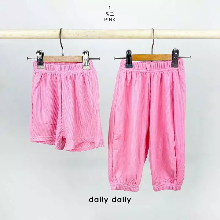 Daily Daily - Korean Children Fashion - #discoveringself - Kid Two Pleats 1+1 Pants Shorts Set - 3