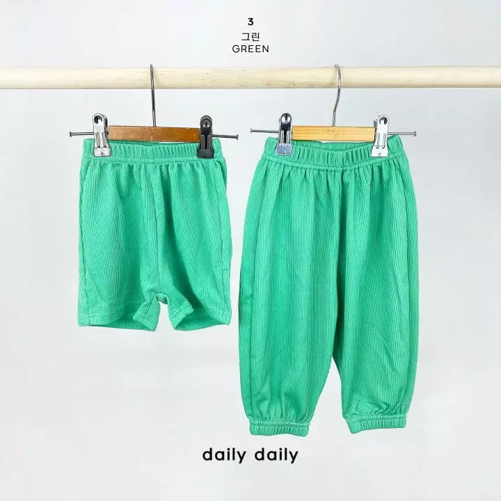 Daily Daily - Korean Children Fashion - #kidsshorts - Kid Two Pleats 1+1 Pants Shorts Set - 5