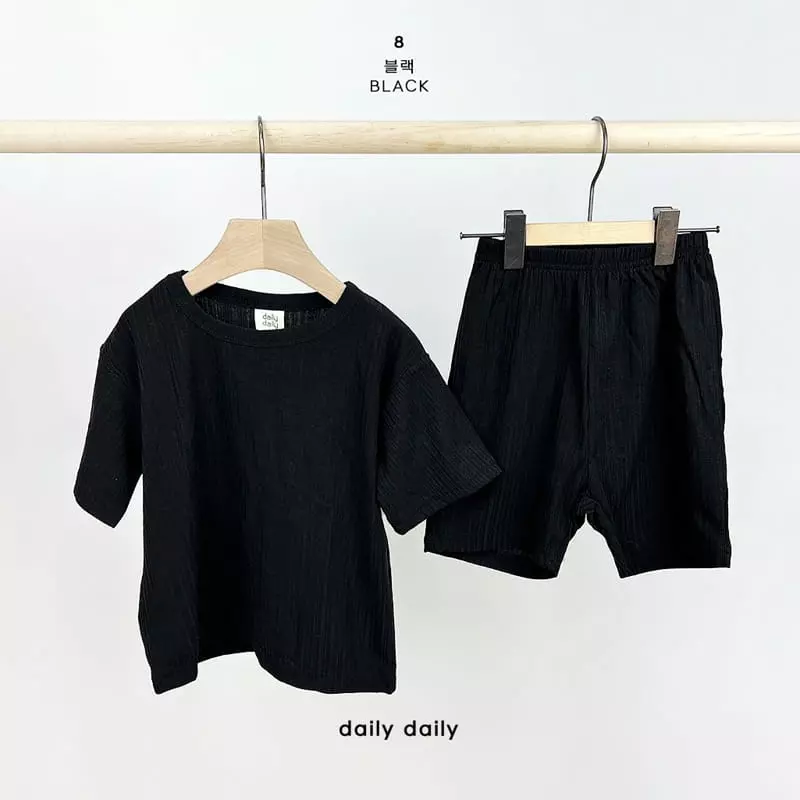 Daily Daily - Korean Children Fashion - #kidsstore - Kid Summer Plare Top Bottom Set - 10