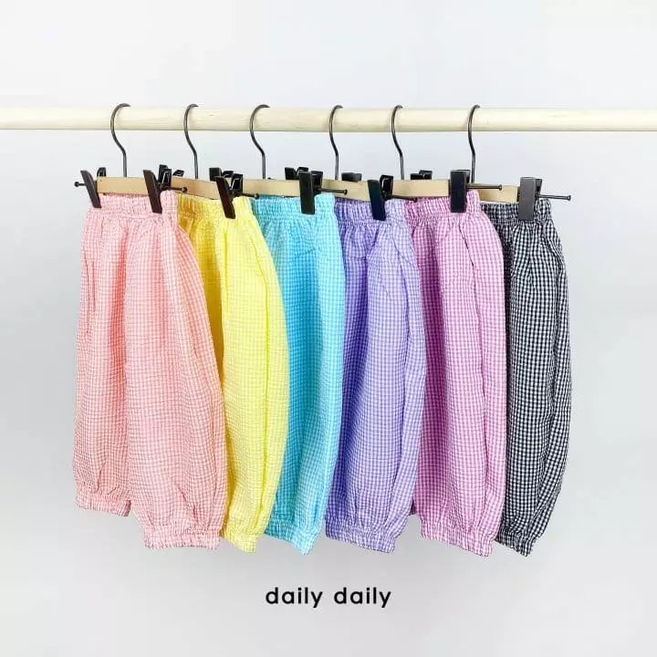 Daily Daily - Korean Children Fashion - #littlefashionista - Kid Two Check 1+1 Pants Shorts Set - 10