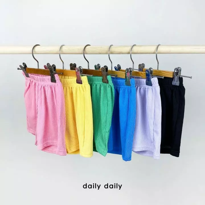 Daily Daily - Korean Children Fashion - #littlefashionista - Kid Two Pleats 1+1 Pants Shorts Set - 9