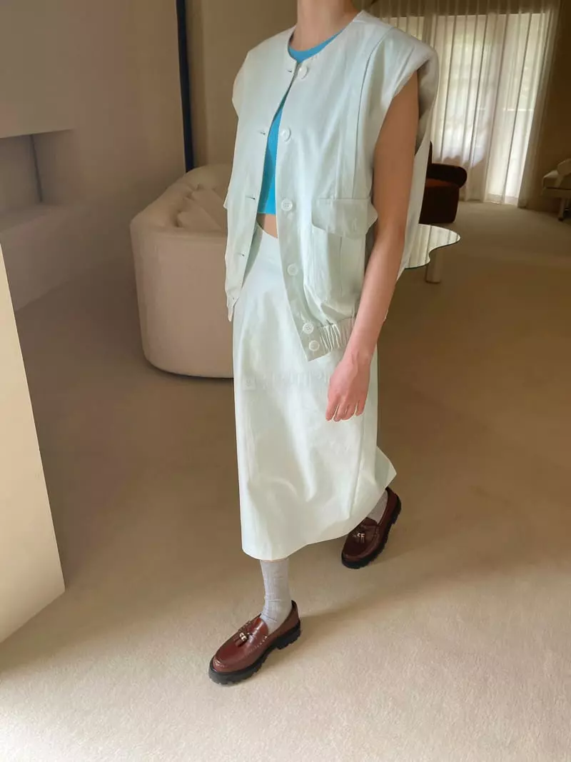Dailyjud - Korean Women Fashion - #momslook - Sure Set Up Skirt - 3