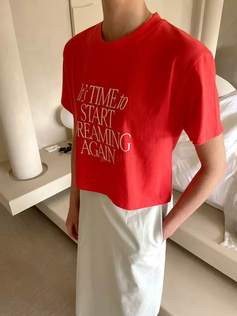 Dailyjud - Korean Women Fashion - #momslook - English Crop Tee - 3