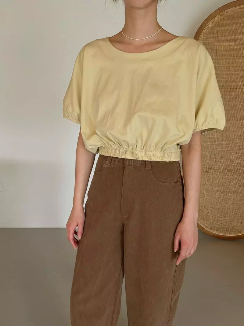 Dailyjud - Korean Women Fashion - #momslook - Bottom Banding Tee - 3